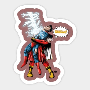 Shazam vs Superman Sticker